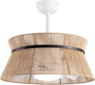 Sulion Ventilador de techo con pantalla decorativa y luz led