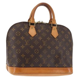 Louis Vuitton Alma Monogram Canvas Brown Canvas Handbag (Pre-Owned)