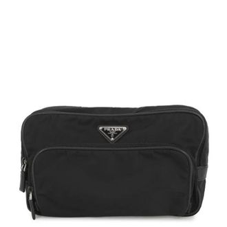 Prada Pre-owned Clutches, unisex, Black, Size: ONE SIZE Pre-owned Vintage Nylon Clutch