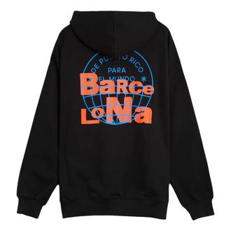 adidas x Bad Bunny DtMF Tour Merch Barcelona Relaxed Hoodie Black LH0426
