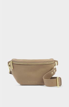 Katie Loxton Nylon-Luxe Belt Bag in Taupe at Nordstrom