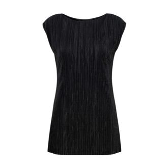 Calvin Klein Tunics, female, Black, Size: XS Plisse Tunic