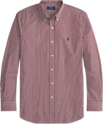 Ralph Lauren Custom Fit Poplin Overhemd - Heren - Casual Overhemden - Veelkleurig - M - Katoen - Overhemden
