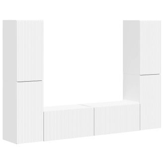 vidaXL Conjunto De Mueble De Tv 6 Pcs Madera De Ingenier&iacute;a Vidaxl