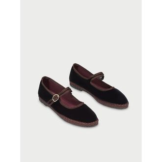 Flabelus Fluwelen Mary-Jane ballerinas Sethe