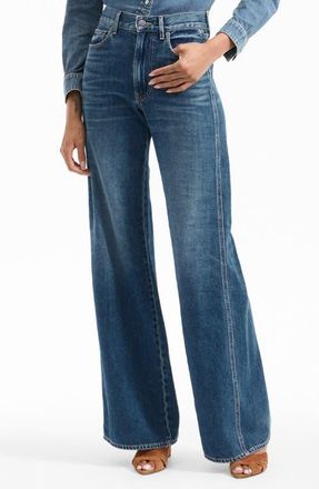 Veronica Beard Kasey Wide Leg Jeans in City Stroll at Nordstrom, Size 26
