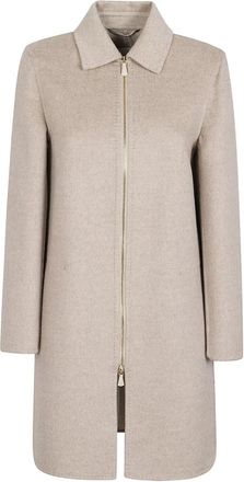 Max Mara Coats - Dames - Mantel - Beige - 3XS - Jassen