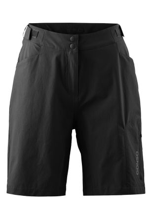 Gonso Fahrradhose GONSO Adventure Shorts W, Damen, Gr. 34, Normalgr&ouml;ssen, schwarz, 90% Polyamid, 10% Elasthan, Hosen Fahrradhose, Damen Radhose mit einkn&ouml;pf
