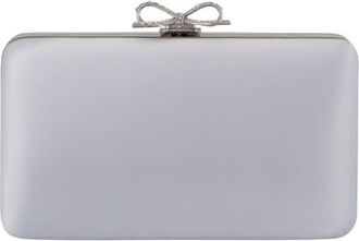 Self Portrait Self-Portrait Satin Box Clutch Clutch Blue