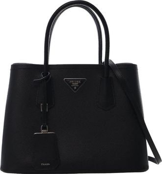 Prada Pre-owned Prada Medium Saffiano Cuir Double Satchel Ladies WDQ12LDZTNJK2TNI