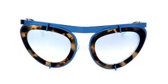 Linda Farrow ERDEM EDM3 C3 Womens Sunglasses Blue Size 50