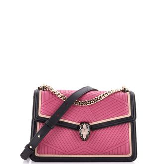 Bulgari Serpenti Forever Shoulder Bag Quilted Leather Small