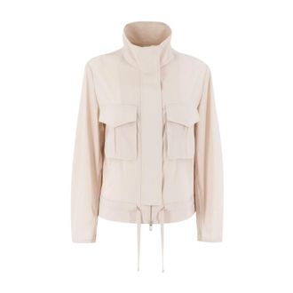 Duno Light Jackets, female, Pink, S, Technical Fabric Jacket with High Collar
