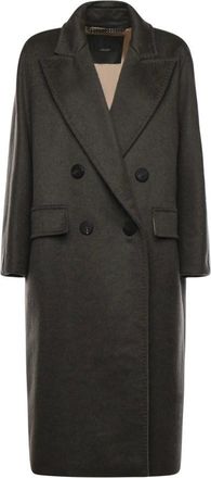 Max Mara Dames, Mantels, Groen, Maat: 2XS Leer