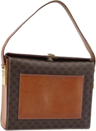 Celine Pre-owned Vintage Schoudertas - Dames - Vintage Handtas - Bruin - ONE Size - Leer - Vintage