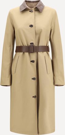 Jacob Cohen Trench reversibile in gabardina di cotone e cachemire pied-de-poule Woman 46