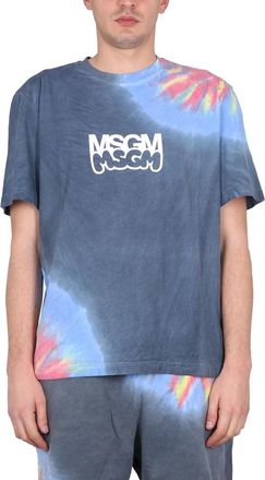 Msgm Butter Studio T-Shirt - Heren - T-shirts - Veelkleurig - L - Katoen - Tops