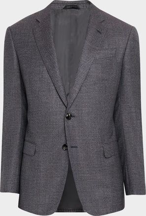 Giorgio Armani Mens Check-Textured G Line Sport Coat