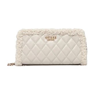 Guess Tassen, Dames, Beige, ONE Size, Leer, Cristi Crossbody Tas