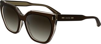 Calvin Klein CK24535S N 226 Womens Sunglasses Brown Size 55