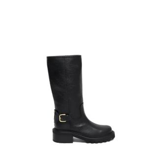 Via Roma 15 High Boots, female, Black, Size: 10 US Biker Boot