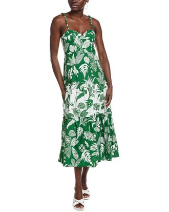 Farm Rio Farm Rio Forest Soul Mix Midi Dress