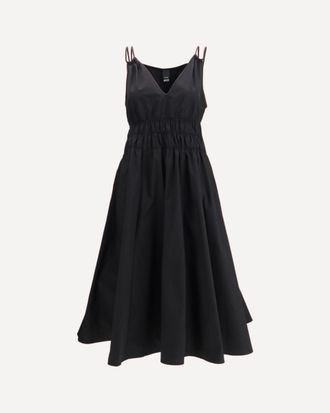 Pinko Shirred V-neck Dress Female 40