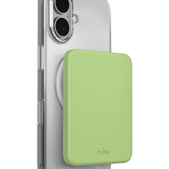 Puro Bater&iacute;a Externa Ultradelgada Puro De 4200 Mah Compatible Con Magsafe Y Usb-c - Verde