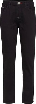 Philipp Plein Jeans, Dames, Zwart, W30, Katoen, Angel Boyfriend Jeans