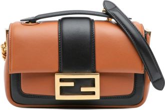 Fendi Pre-owned Fendi Mini Bicolor Nappa Apolo Chain Baguette Shoulder Bag Ladies 8BS045 ACNZ 209 0189