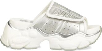 Buffalo Sandali slides Binary Pool - Argento