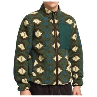 Revolution Printed Pocket Teddy Fleecejacke f&uuml;r Herren | oliv