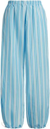 12 Storeez Gestreepte broek - Blauw