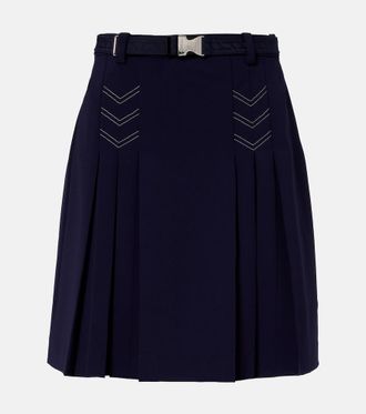 Tory Burch Belted pleated miniskirt