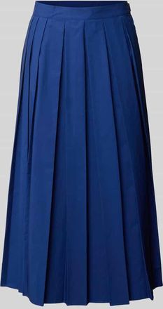 Max & Co. Ausgestellter Midi-Rock aus Baumwoll-Mix in Royal, Gr&ouml;&szlig;e 32