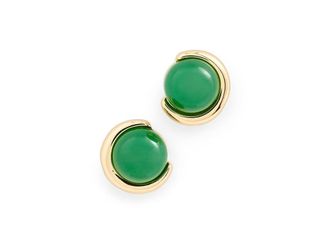 Kate Spade New York Harmony Studs Womens Earring Green, Brass/Cubic Zirconia/Pearl