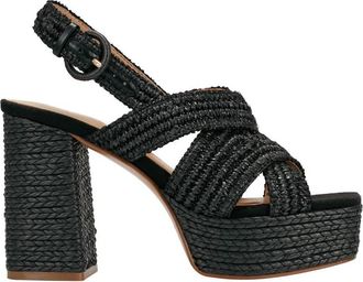 Marc Fisher Womens Caddy Platform Sandal In Black
