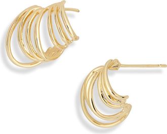 Nordstrom Rack Demi Fine Hoop Ear Crawlers in Gold at Nordstrom Rack