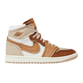 Nike Dames/Dames Air Jordan 1 Leren Hoge Tops Trainers (Bruin)