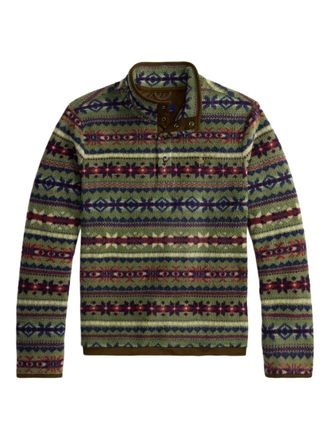 Polo Ralph Lauren patterned mock-neck sweater - Green