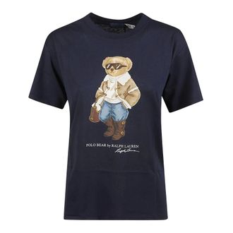 Polo Ralph Lauren T-shirt con Orso - - Tops - Donna - Blu - S