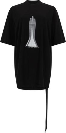 Rick Owens Black Graphic Crew Neck T-Shirt