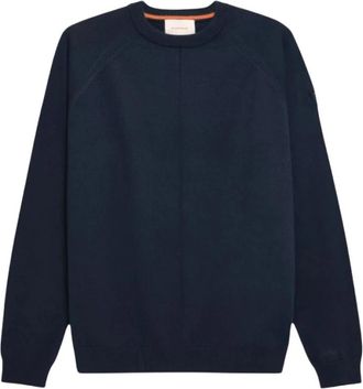 Gertrude Klassieke Ronde Hals Gebreide Trui - Heren - Sweatshirts - Blauw - L - Hoodies & sweatvesten