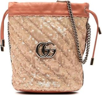 Gucci Pre-owned Bucket Bags, female, Pink, Size: ONE SIZE Pre-owned Vintage Bucket Bag