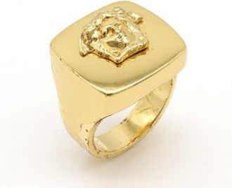 Versace Medusa Signet Ring Gold
