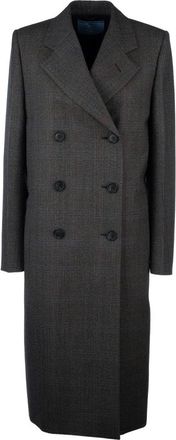 Prada Jassen, Dames, Blauw, M, Cappotti