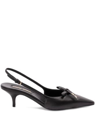 Miu Miu Pumps con cinturino posteriore - Nero
