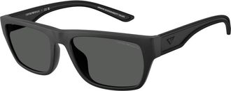 Emporio Armani Ea 4267U Zonnebril - Heren - Zonnebrillen - Zwart - 57 MM - Accessoires