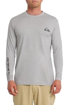 Quiksilver Everyday Surf Long Sleeve Performance Rashguard in Light Grey Heather at Nordstrom, Size Xx-Large