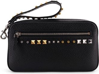 Valentino Garavani Pouch - Heren - Clutches - Zwart - ONE Size - Tassen